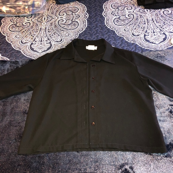 Briggs petite black  lightweight top size medium - Picture 8 of 10